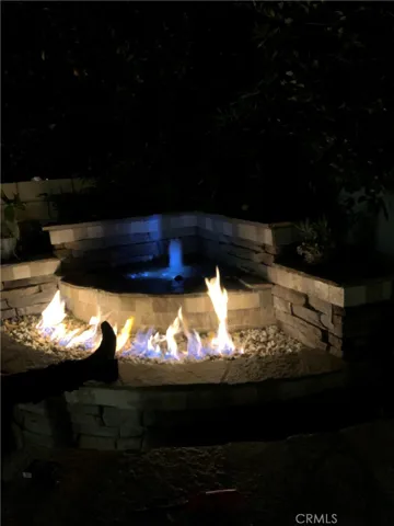 Fire - Fountain At Night