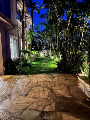 Rear Yard in Evening