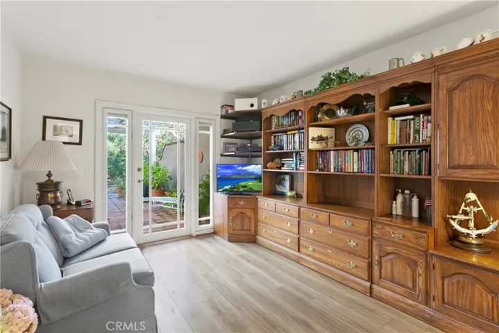 Downstairs bedroom - currently used as office with built-ins (no closet currently)