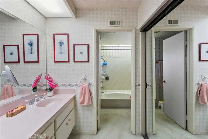 Master bathroom - two closets.