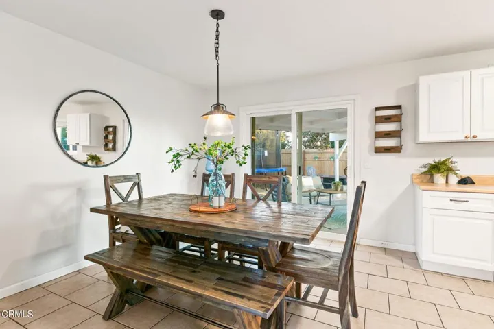 In kitchen dining