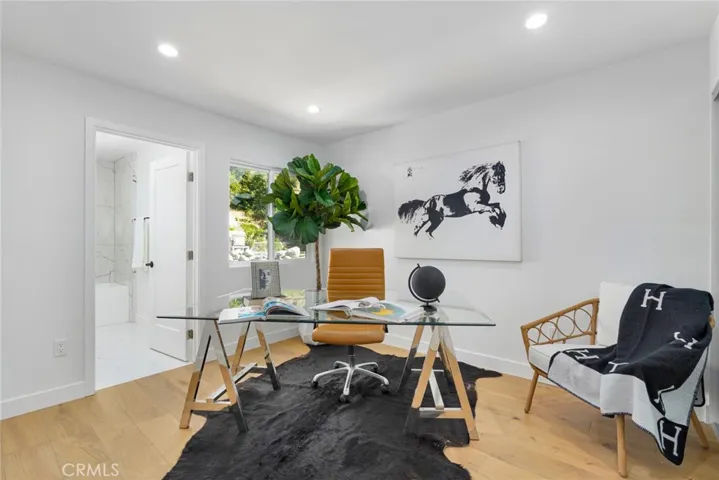 Bedroom 2 doubling as Office W/Glass closet system