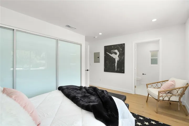 Bedroom 1 w/recessed lights and Ensuite Bath