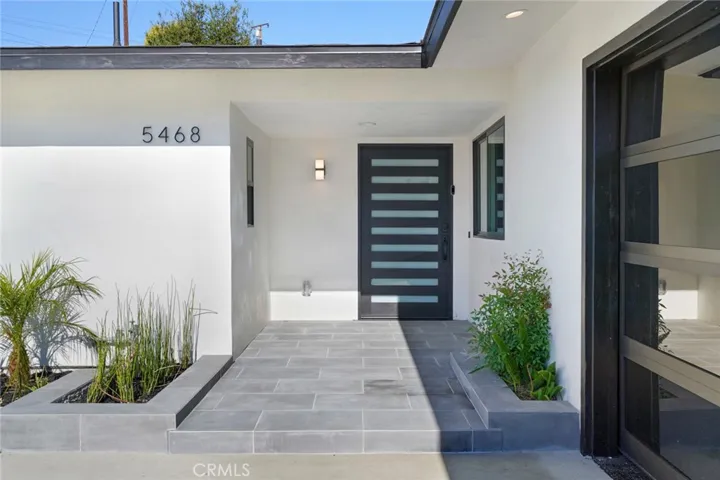 Large Format Entry Coping w/glass garage