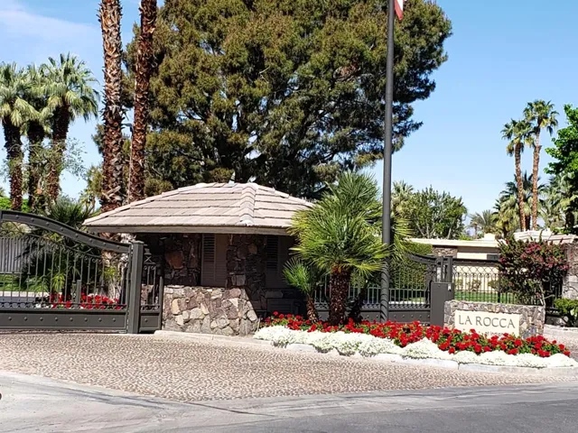 Front with flowers