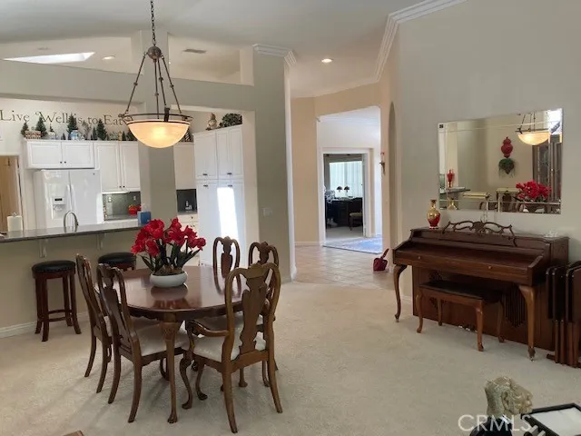 Great room view to kitchen and eating bar.