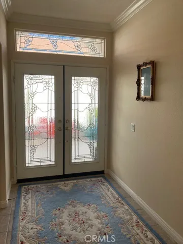 Double entry doors.
