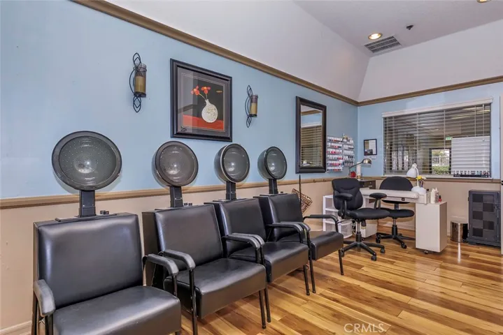Clubhouse hair salon.