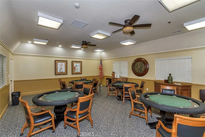 Clubhouse card room.