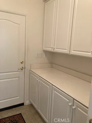 Extra cabinets in the laundry room.
