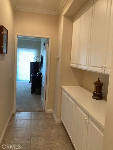 Hall with lots of storage.