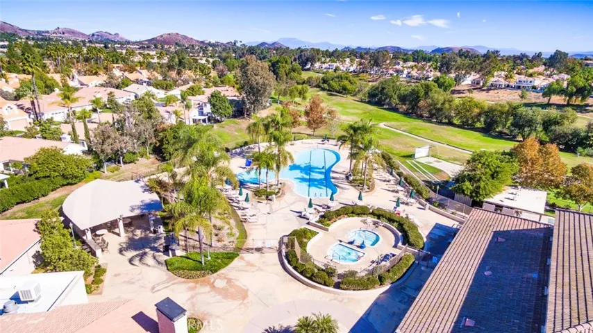 Clubhouse patio with pool and 2 spas.