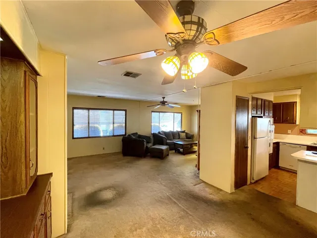 Looking towards living room from dining room.