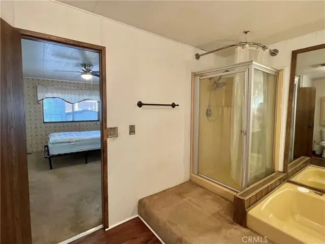 Main bathroom with walk-in shower