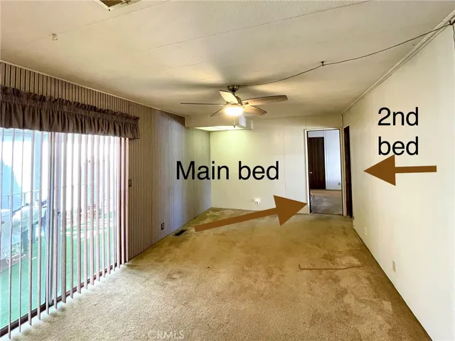 Looking towards bedrooms from living room
