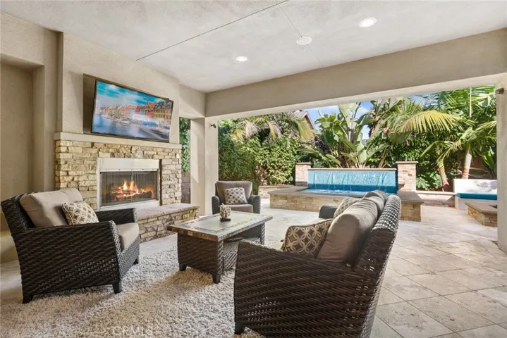 "Huntington Room" or covered patio area
