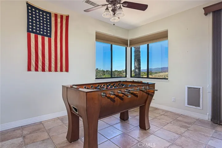 Extended family/game area with amazing views