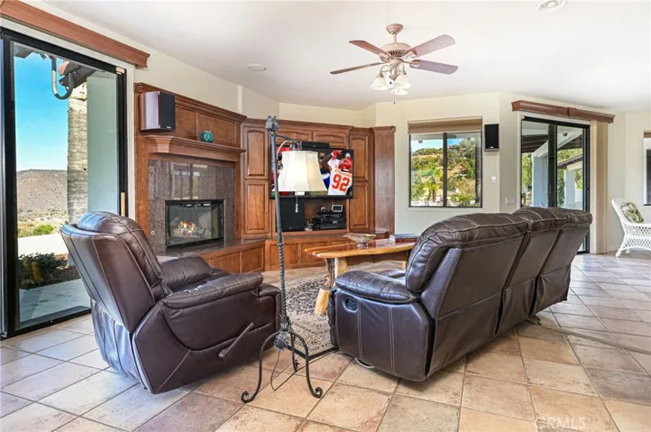 Extended family/game area with amazing views