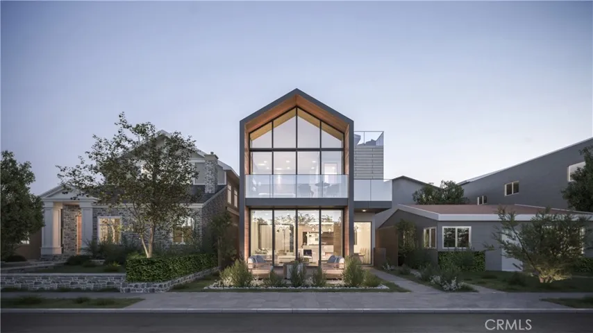 Welcome to 716 Orchid! Front elevation rendering.