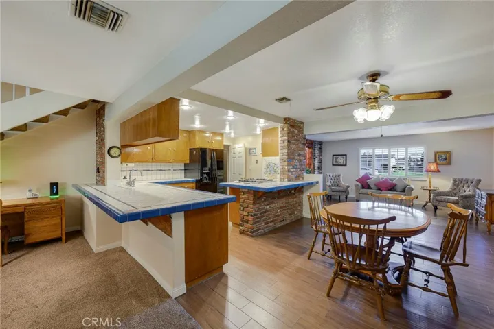 Open Dining Room, Kitchen & Family Room