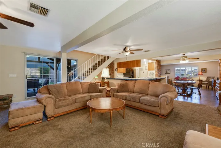 Family Room Opens to Dining Room, Kitchen & Living Room