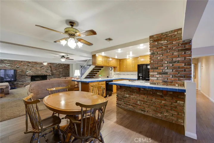 Dining Room Open to Kitchen & Family Room