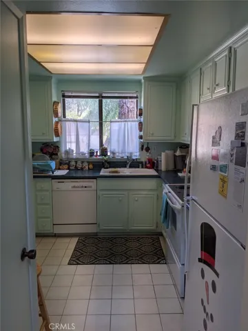 View of the kitchen from dining room