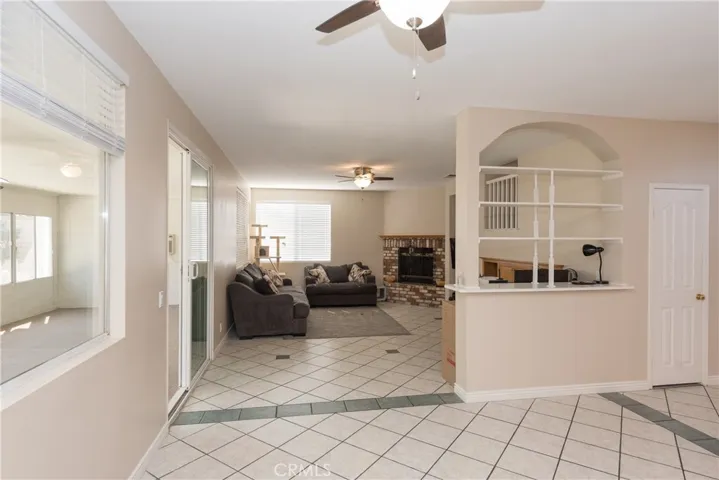 Breakfast nook view towards family room