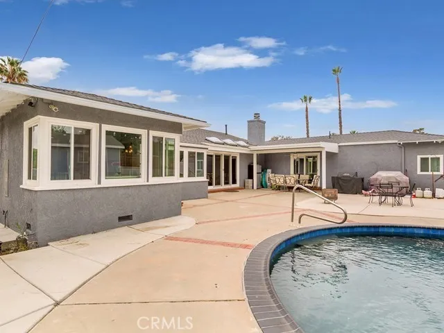 Rear of main house with covered patio