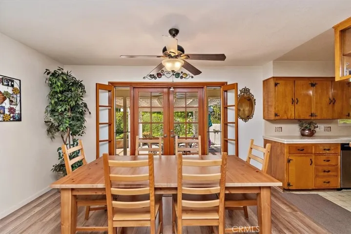 Dining Room with beautiful French Doors to the backyard
