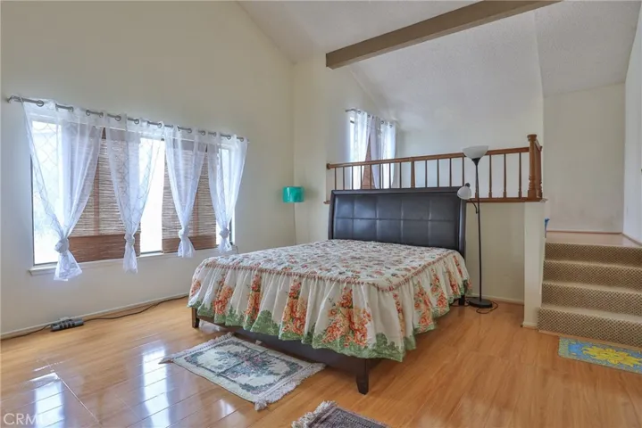 Master bedroom with sitting area above can be used as a home office or nursery