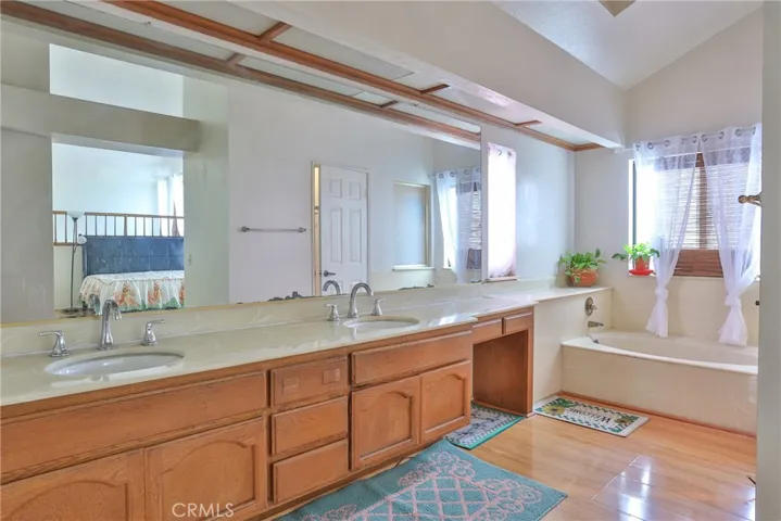 Master bath with double sinks