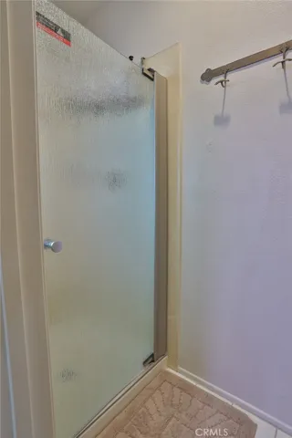 Master separate shower and toilet area