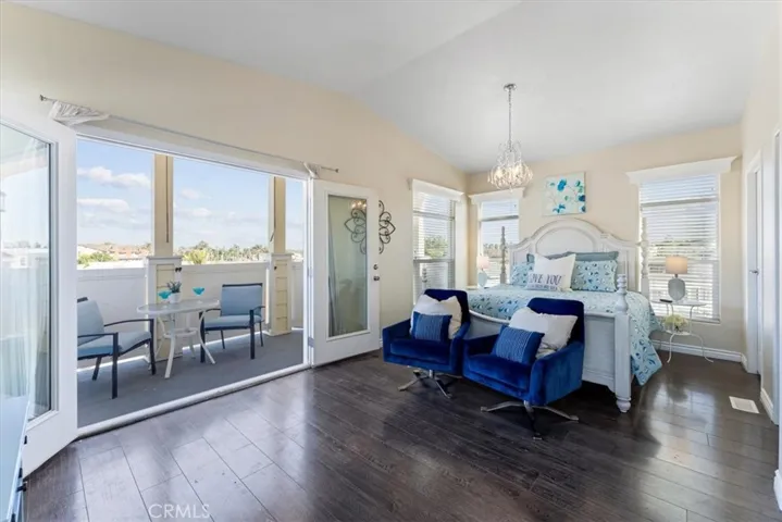 A warm sizable Master Suite.