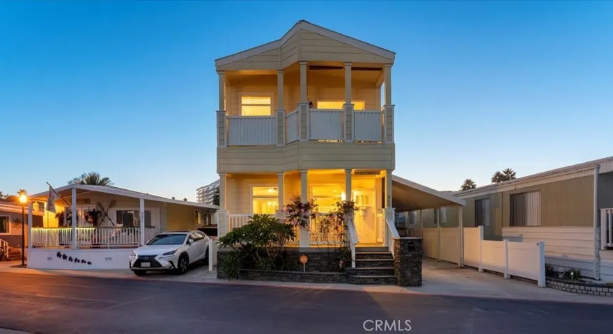 Front view of the home