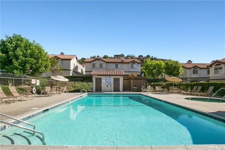 Next to association pool