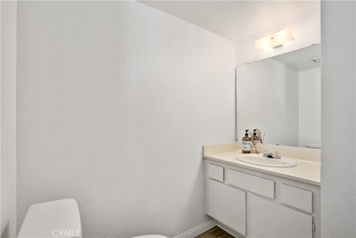 Convenient downstairs powder room