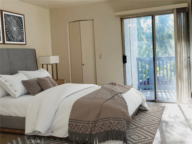 "VIRTUAL STAGING" Master Bedroom   Balcony