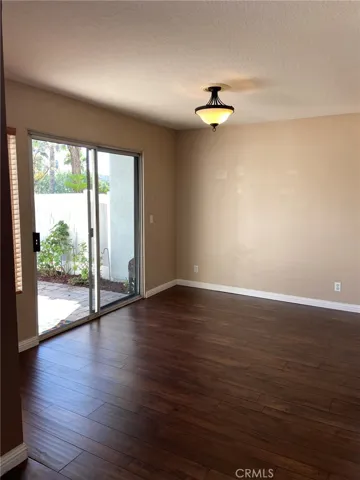 Dining room with sliding door to patio and views