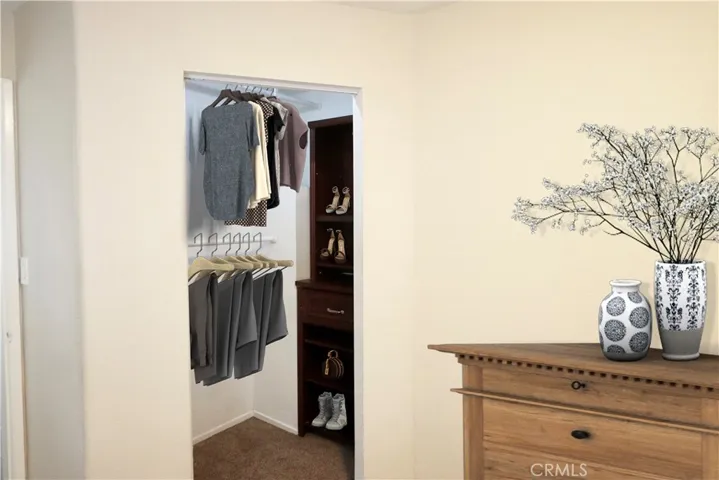 From this photo, you can see the built-in in the closet.