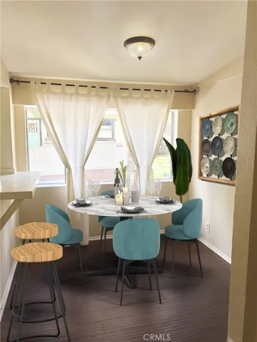Upon entering the front door, there is room for dining. Light and bright!