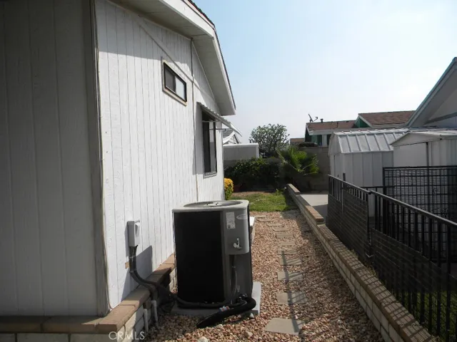 Back showing airconditioner compressor