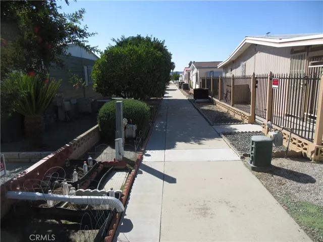 Association walkway behind unit