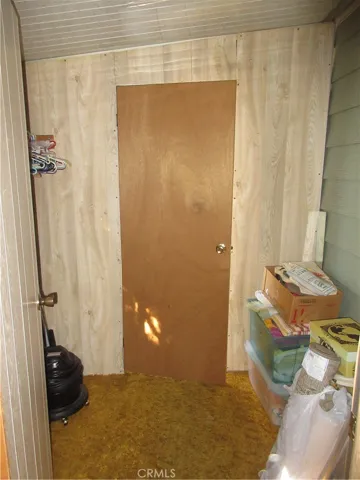 Storage closet in sunroom