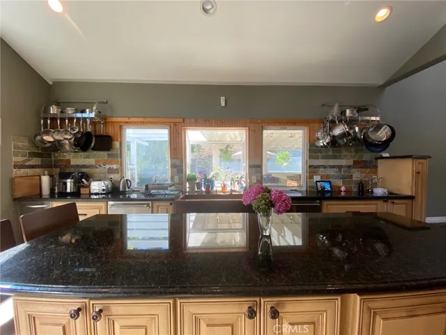 Granite island & counters