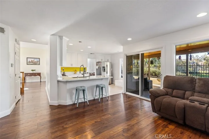Family room and Kitchen