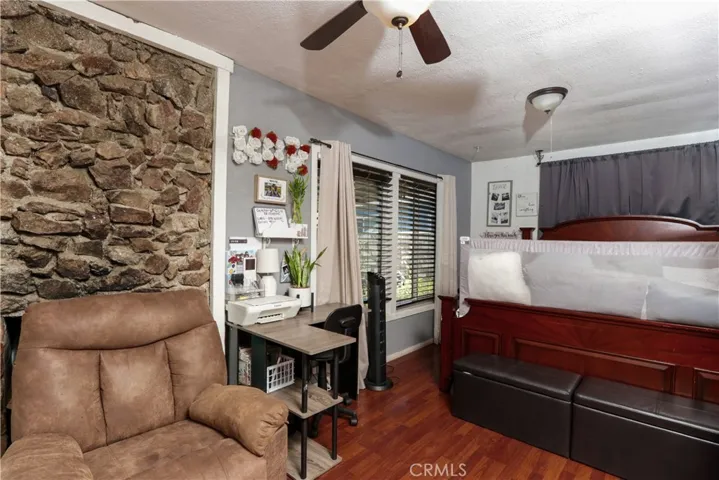 Master bedroom with fireplace