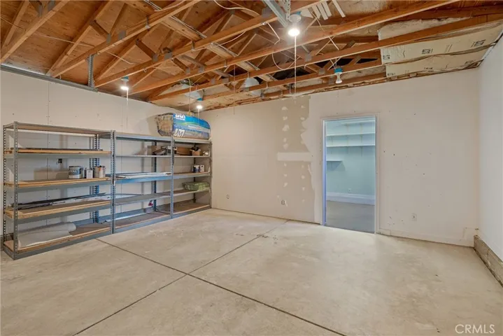 Storage inside garage