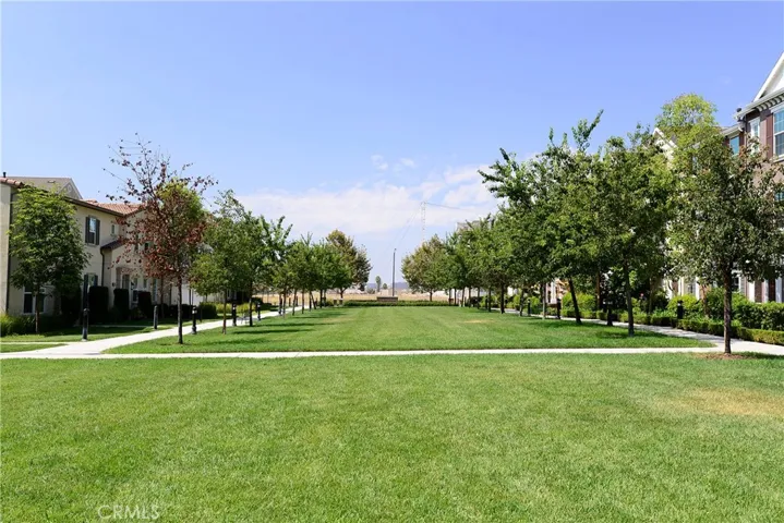 Montgomery Square greenbelt, one of the large neighborhood parks.