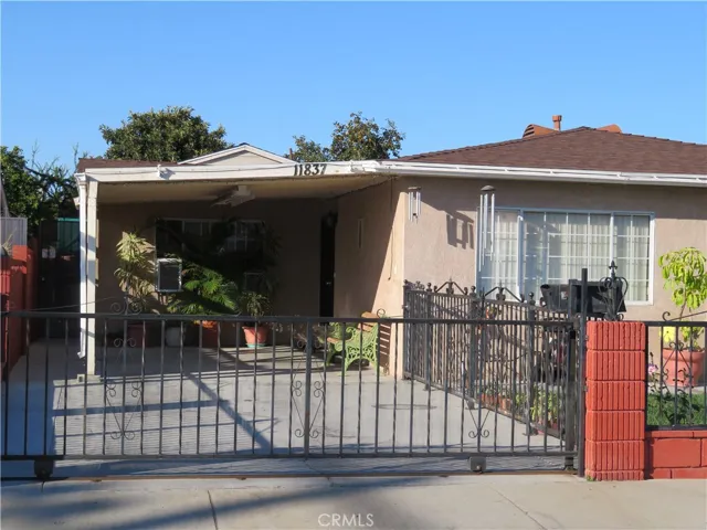 Closer view of left side of home